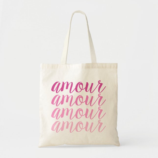 Amour in Pinks Tote Bag (Front)
