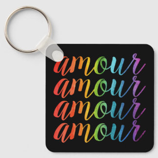Amour in Rainbows Keychain