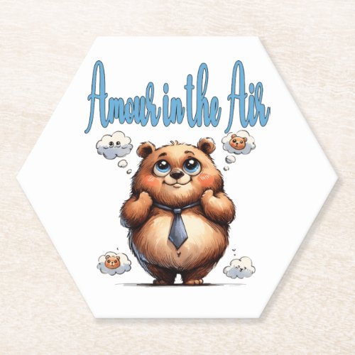 Amour in the Air Paper Coaster