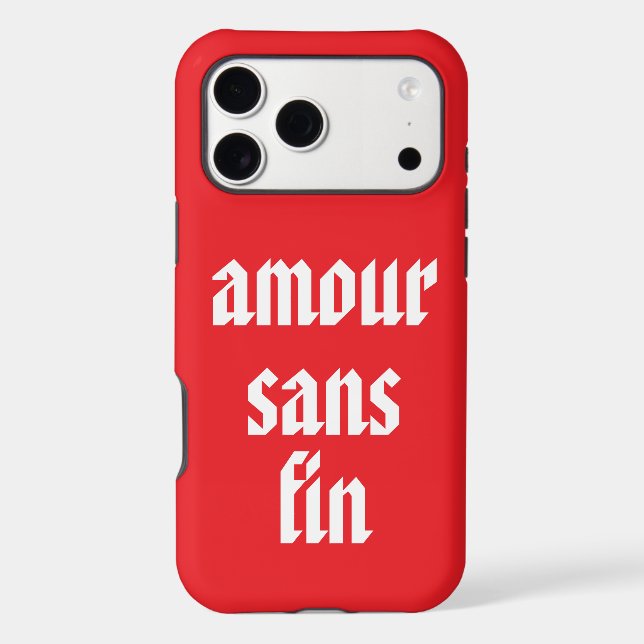 Amour Sans Fin (Endless Love) French Quote Case-Mate iPhone Case (Back)
