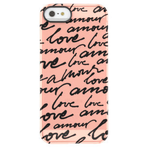 Amour Script Permafrost iPhone SE/5/5s Case