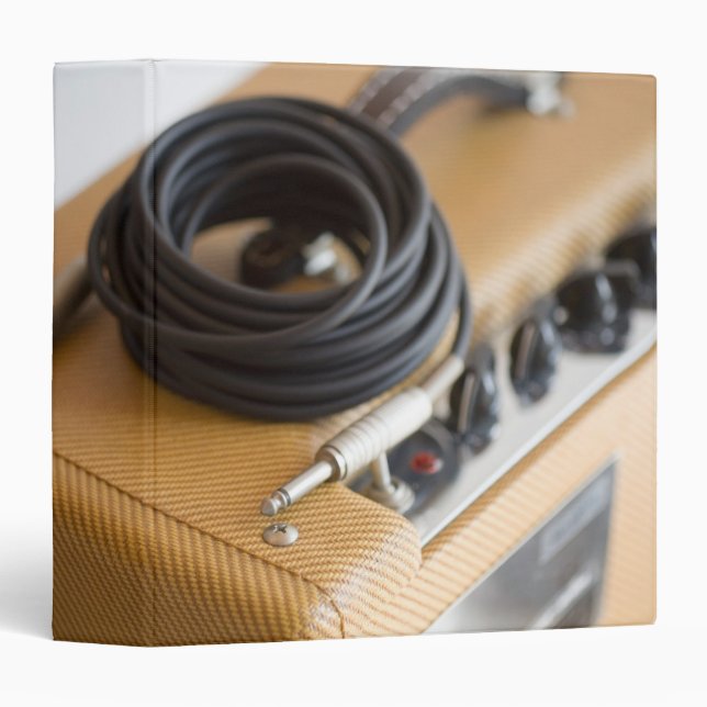 Amp and Cable 3 Ring Binder (Front/Spine)