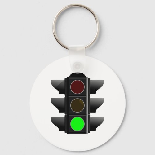Ampel traffic light grn green keychain