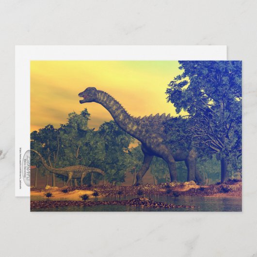 Ampelosaurus dinosaurs (Front/Back)