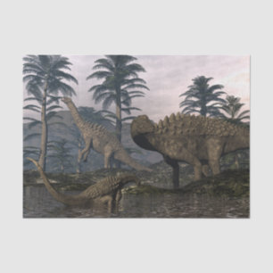 Ampelosaurus dinosaurs tissue paper