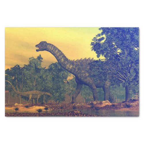 Ampelosaurus dinosaurs tissue paper