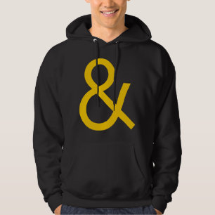 Ampersand - Amber on Dark Hoodie