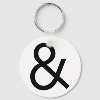 Ampersand - Black Keychain