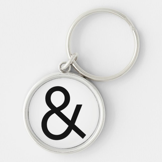 Ampersand - Black Keychain (Front)