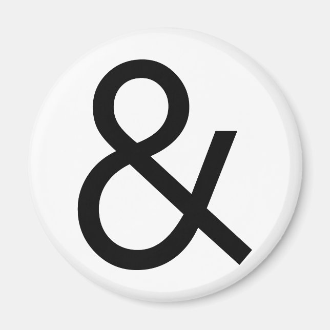 Ampersand - Black Magnet (Front)