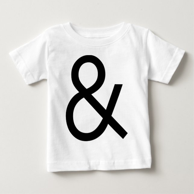 Ampersand - Black on light Baby T-Shirt (Front)
