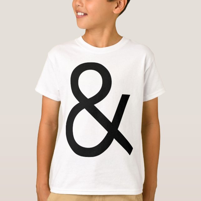 Ampersand - Black on light T-Shirt (Front)