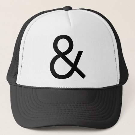 Ampersand - Black On Light Trucker Hat