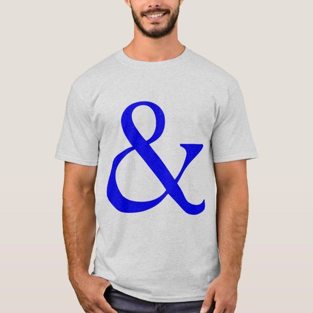Ampersand - Blue T-Shirt (Front)