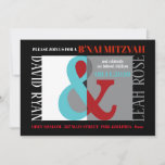 AMPERSAND B'NAI MITZVAH Bar Bat Mitzvah Invitation<br><div class="desc">Welcome and MAZAL TOV on your upcoming event!
All my designs are ONE-OF-A-KIND original pieces of artwork designed by me!  You can only find them here!  I can add your child's Hebrew name to this invite for you! Just  email me the spelling at:  Marlalove@hotmail.com</div>