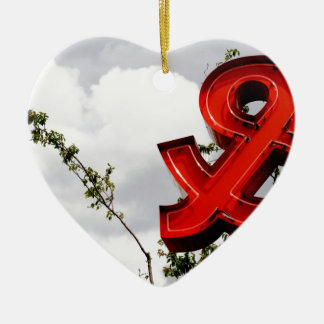 Ampersand Ceramic Ornament
