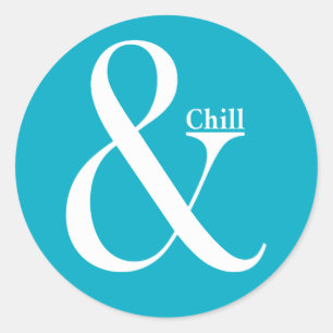 Ampersand Chill Classic Round Sticker