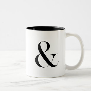 Ampersand Home Decor Wedding Two-tone Coffee Mug