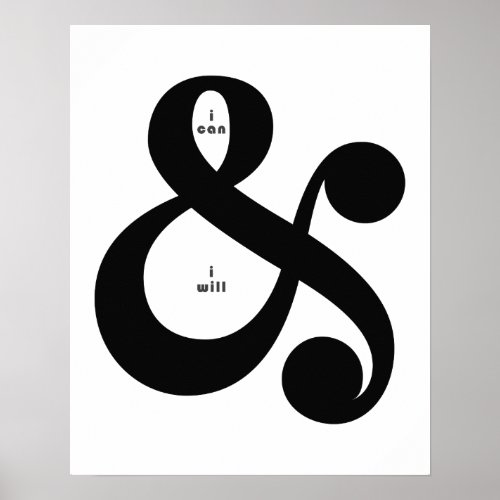 AMPERSAND Inspirational Quote Poster
