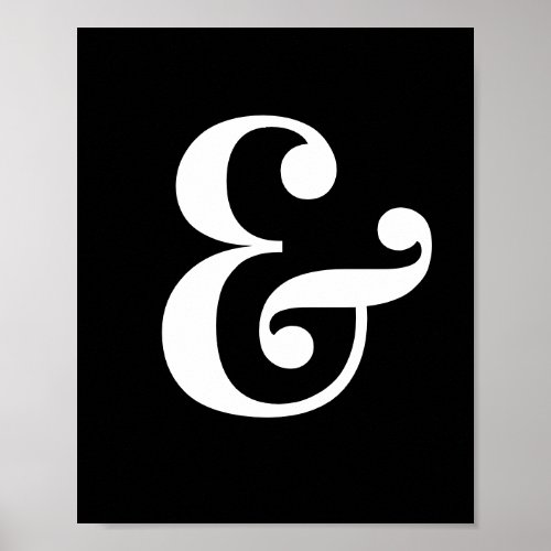Ampersand Mark Wall Poster