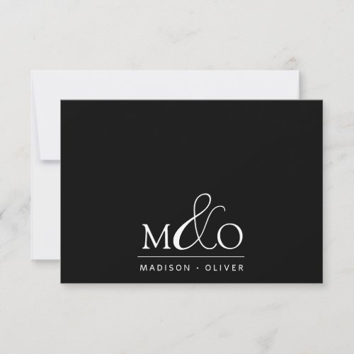 Ampersand Monogram Couple Note Card