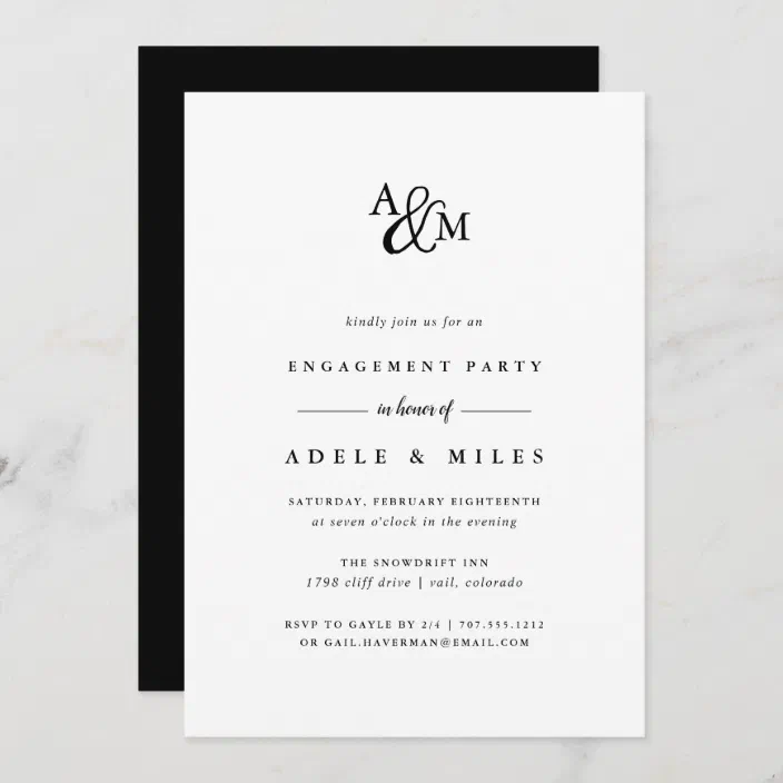 Engagement Party Invitations • Engagement Party Invites • Personalised 