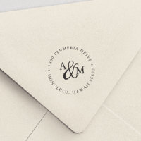 Ampersand Monogram Return Address