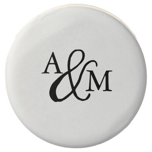 Ampersand Monogram Wedding Chocolate Covered Oreo (Front)