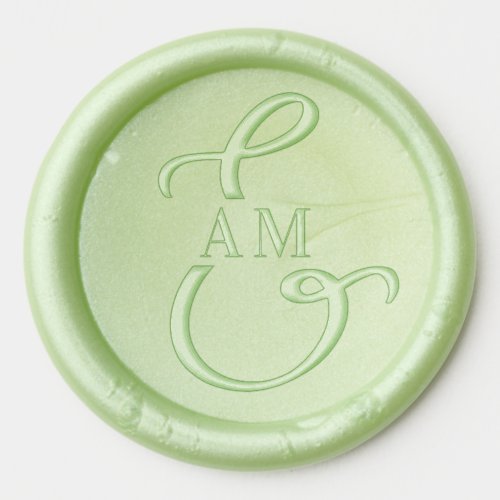 Ampersand Monogram Wedding Wax Seal Sticker