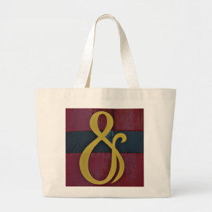 Ampersand Photography in Red & Yellow Large Tote Bag