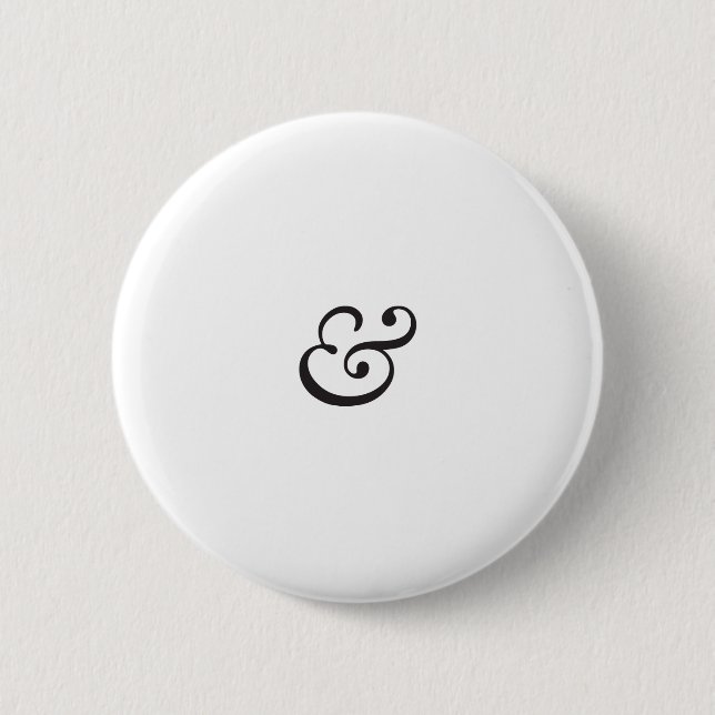 Ampersand Pinback Button (Front)
