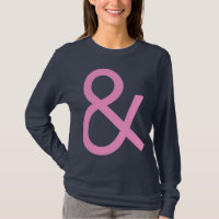 Ampersand - Pink on Dark