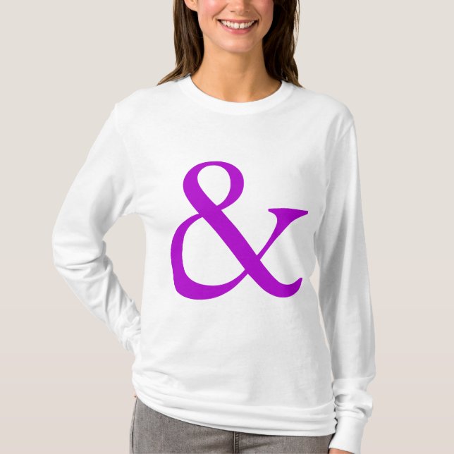 Ampersand - Purple T-Shirt (Front)