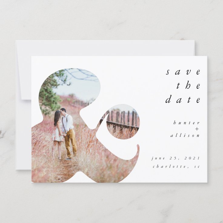 Ampersand Save the Date Invitation Zazzle