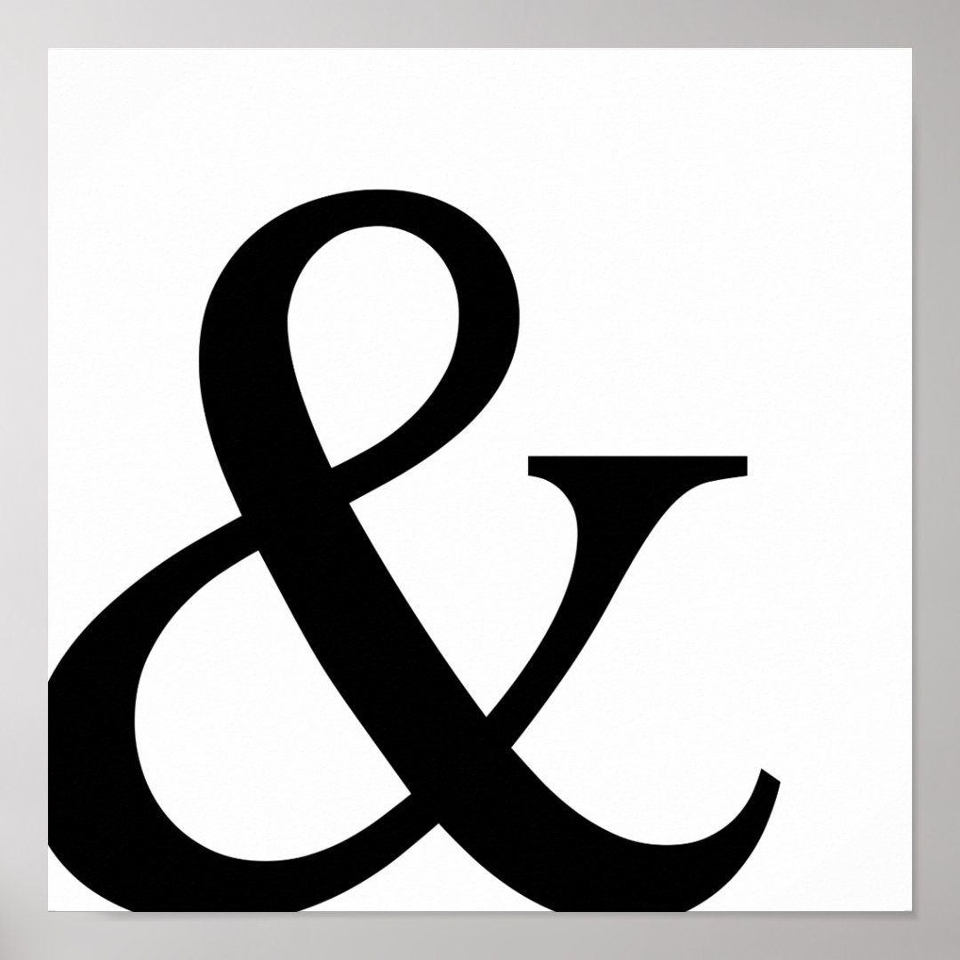 Ampersand sign, and sign | Zazzle