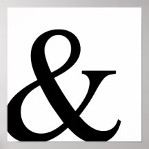 Ampersand sign, and sign