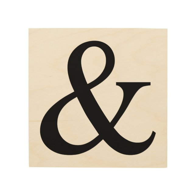Ampersand sign, and sign (Front)