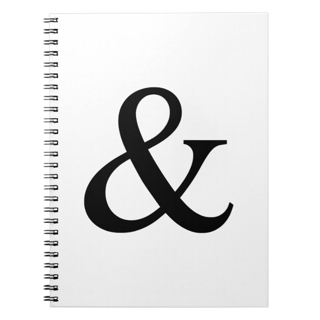 Ampersand sign, and sign notebook (Front)
