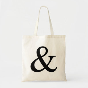 Ampersand sign tote bag