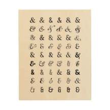 Ampersand signs, and sign wood art