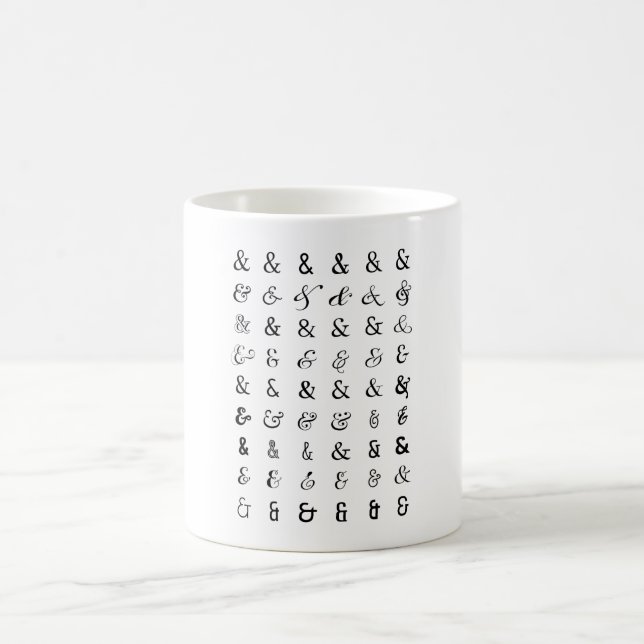 Ampersand signs coffee mug (Center)