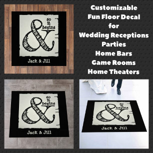 Ampersand Symbol And So It Begins Customizable Floor Decals