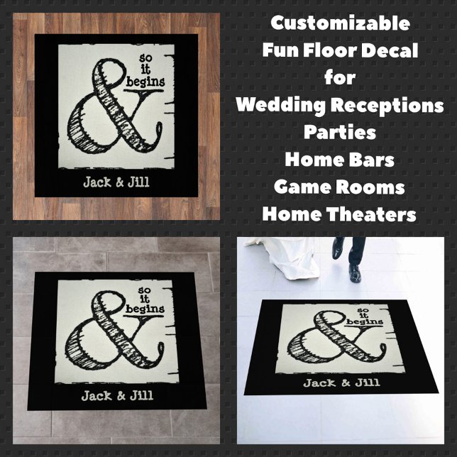 Ampersand Symbol And So It Begins Customizable Floor Decals (Creator Uploaded)