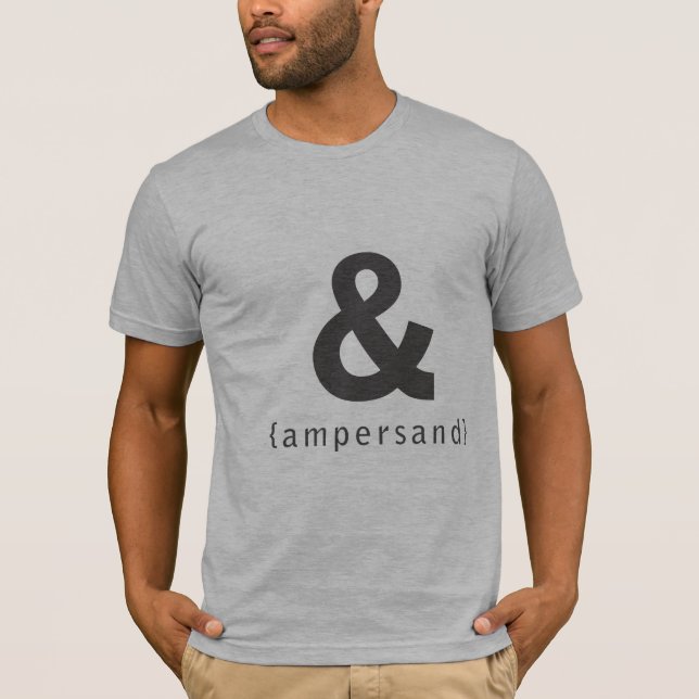 ampersand [ & ] t-shirt (Front)