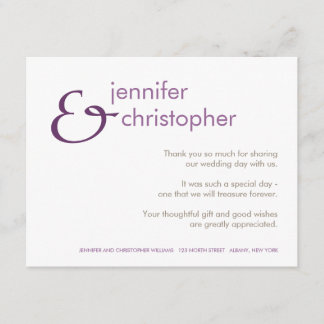 Ampersand :: Thank You Card