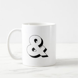 Ampersand Typography Blackline Coffee Mug