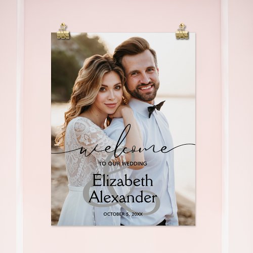 Ampersand Wedding Welcome Poster