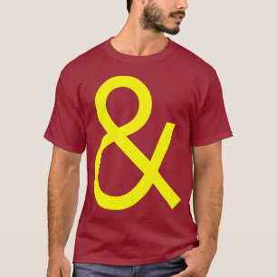 Ampersand - Yellow on Dark T-Shirt