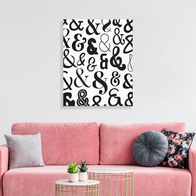 Ampersands Canvas Print (Insitu(LivingRoom))