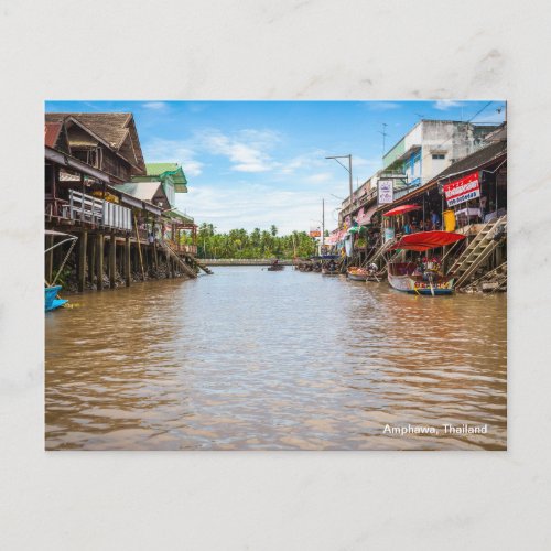 Amphawa Thailand Postcard